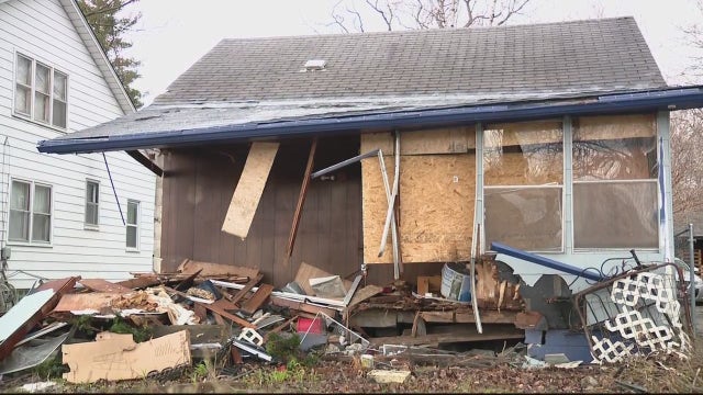 'Something out of a movie': Van smashes through Detroit house, leaving trail of destruction