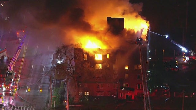 11 hospitalized after massive fire breaks out in west side apartment in Detroit