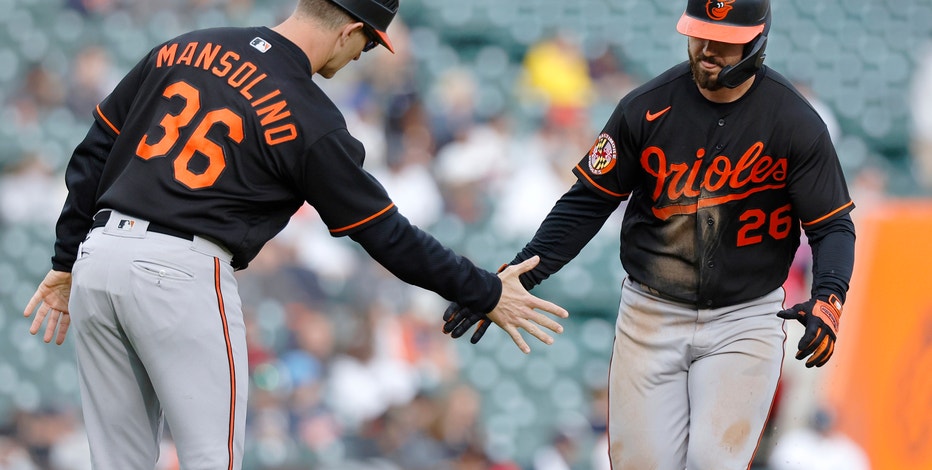 Detailed view of the uniform of Baltimore Orioles first base coach News  Photo - Getty Images