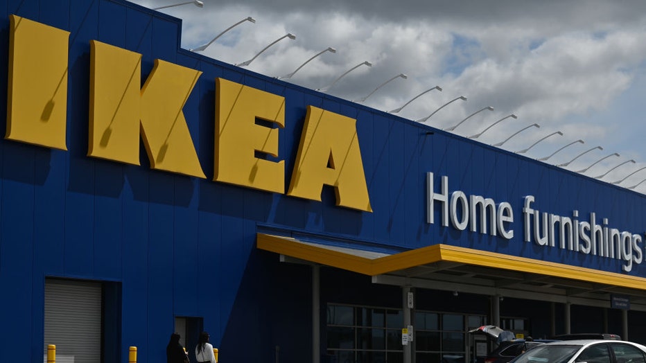 FILE - IKEA store and logo in South Edmonton Common on May 20, 2022, in Edmonton, Alberta, Canada. (Photo by Artur Widak/NurPhoto via Getty Images)