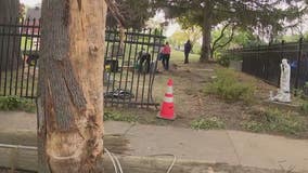 'Mayhem': Neighbor describes carjacker crash through cemetery in Dearborn