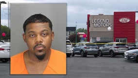 Man accused of murdering ex-girlfriend in front of couple's child at Royal Oak Township car dealership