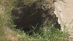 'I'm thinking danger': Detroit grandmother worried about large hole near home