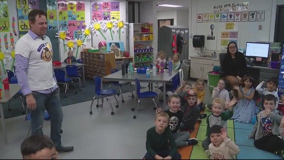 At Milford elementary school, dads double as positive role models and security