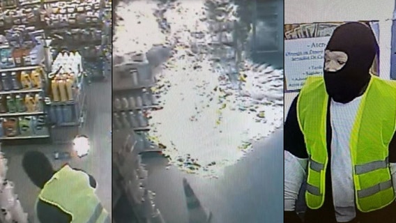 Video: Suspect wanted after torching inside of Pontiac liquor store