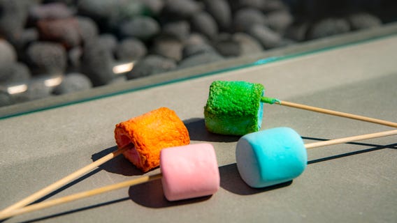 Add some ‘magic’ to your campfire with these new color-changing marshmallows