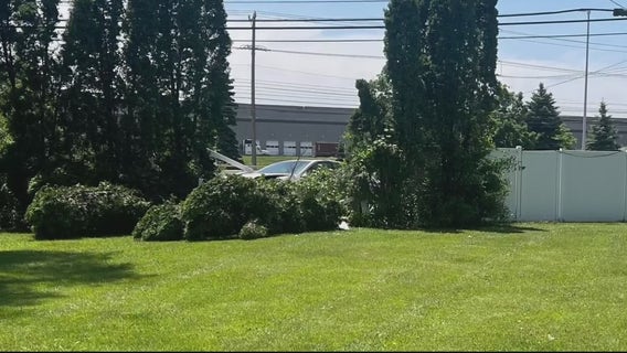 Video shows reckless driver slamming into vehicles, crashing through fence in Livonia