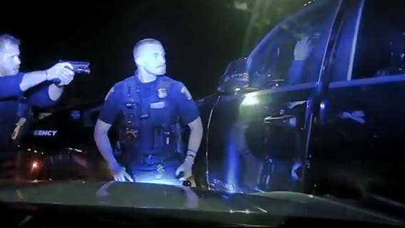 Watch: Suspect trying to steal Dodge Ram from Sterling Heights plant slams into police vehicle