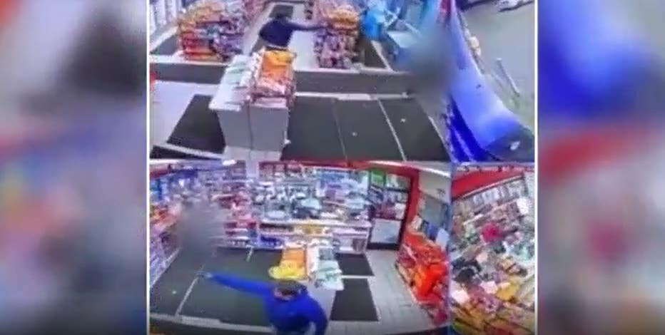 Surveillance video shows angry customer shooting 3 at Detroit gas station