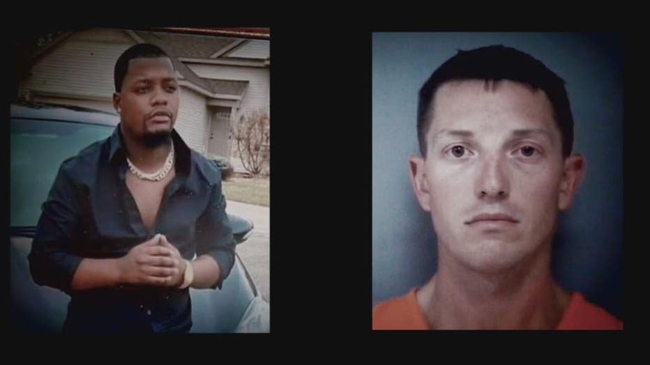 Patrick Lyoya, left, former police officer Christopher Schurr