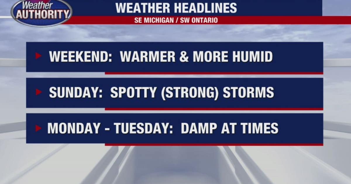 Warmer for the weekend - but expect some storms, too | FOX 2 Detroit