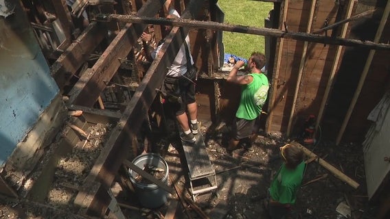 Nonprofit helps rehabilitate Highland Park family's burned out home