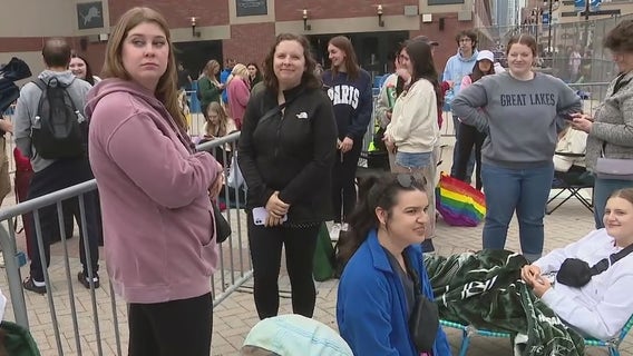 Taylor Swift merchandise on sale at Ford Field ahead of singer's concert