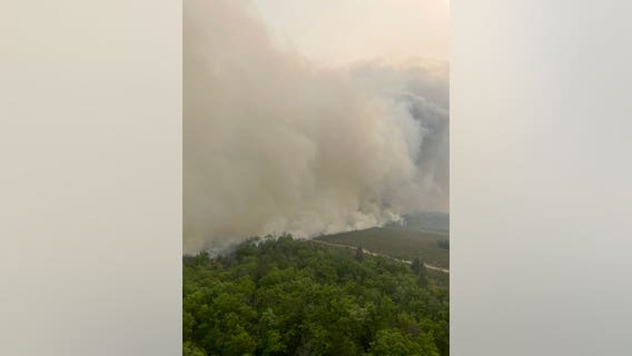 Michigan wildfire 85% contained, DNR says the source was a campfire