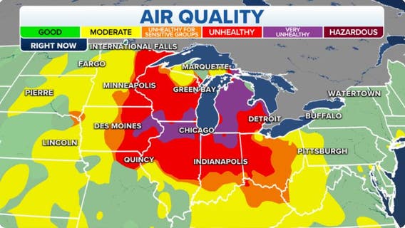 Air Quality Alert in effect in Southeast Michigan -- What the AQI colors mean