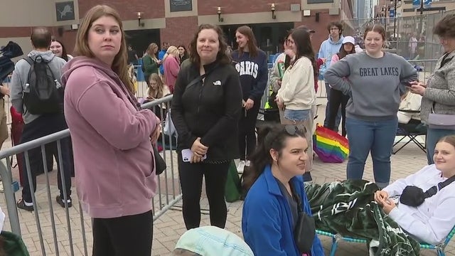 Taylor Swift merchandise on sale at Ford Field ahead of singer's concert