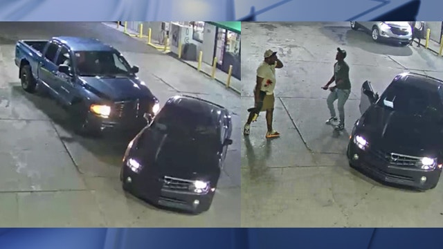 Man shot after hitting Camaro in Detroit gas station parking lot; police search for suspects