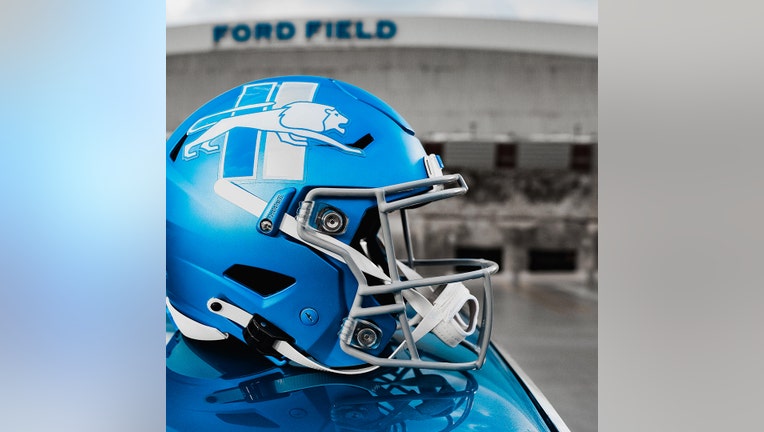 Detroit Lions unveil new football helmet with vintage logo