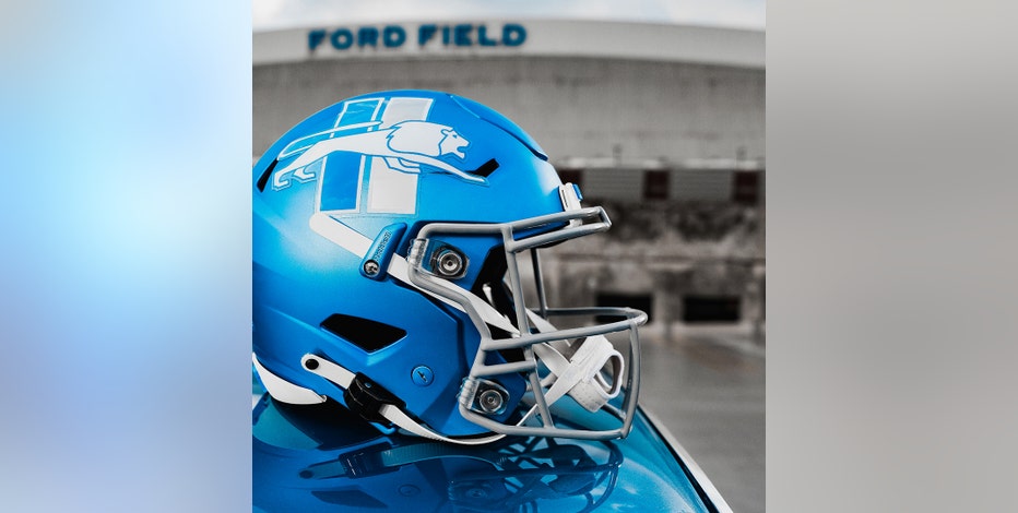 Detroit Lions unveil new football helmet with vintage logo