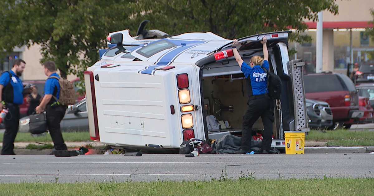 EMS rig involved in crash on 8 Mile while transporting patient | FOX 2 ...