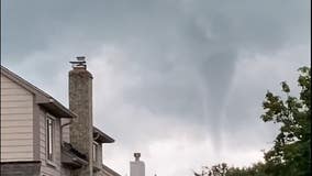 Funnel cloud seen over Lake St. Clair communities