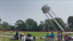 Historic St. Clair Shores water tower knocked down