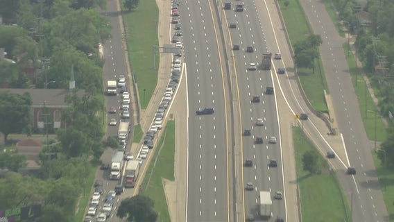 Northbound lanes of Southfield Freeway closed at McNichols
