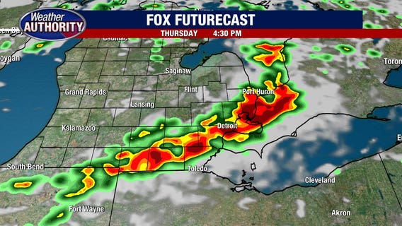 Metro Detroit severe weather: Thunderstorms arrive in Southeast Michigan