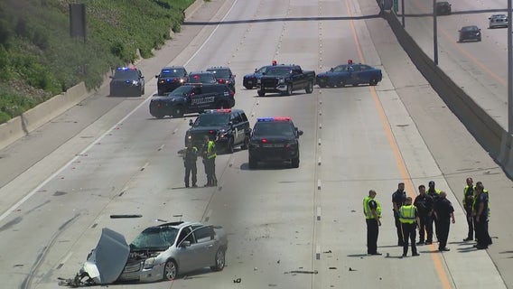 Semi-truck swerved to avoid pedestrian before crash on I-696, police said