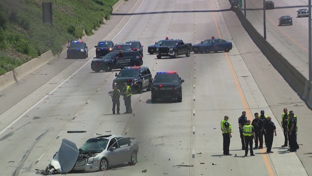 Semi-truck swerved to avoid pedestrian before crash on I-696, police said