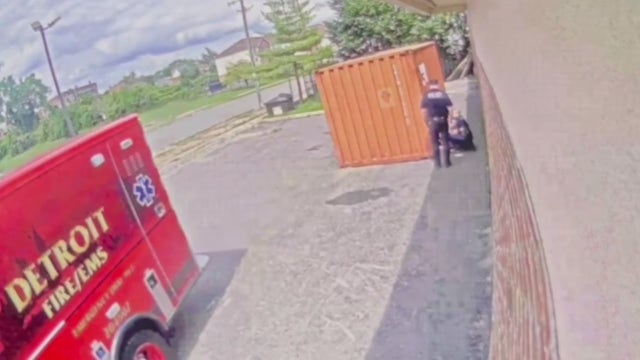 Woman gives birth behind shipping container in Detroit