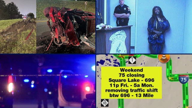 Speeding driver dies after going airborne • Livonia liquor store shooting • Woman found dead in intersection