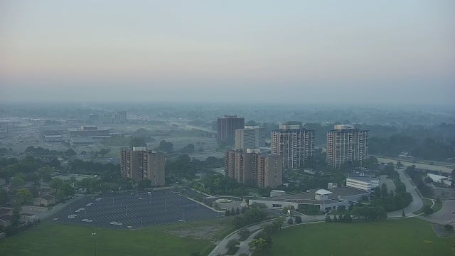 Hot temperatures, shower chances, and elevated levels of ozone Wednesday