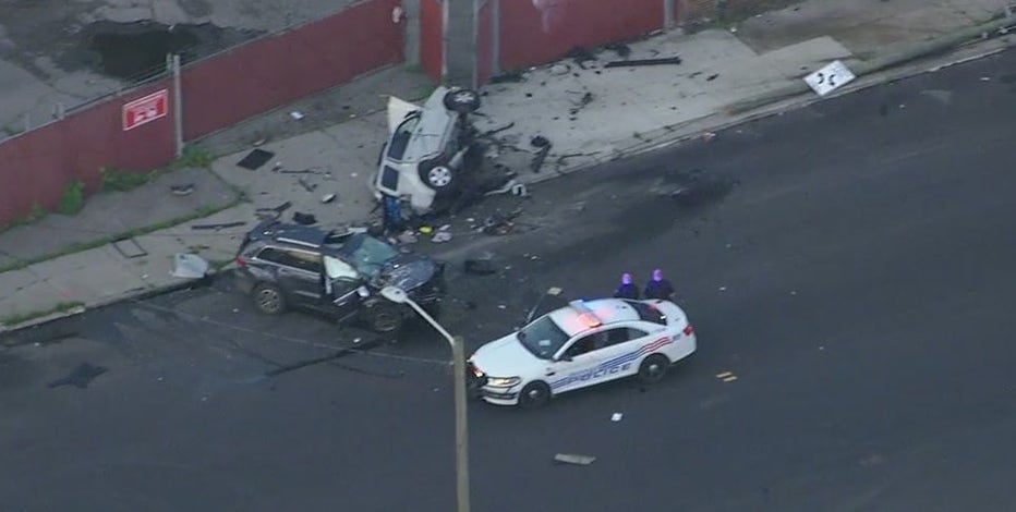 'Like a plane crash': High-speed chase ends with violent crash in Detroit