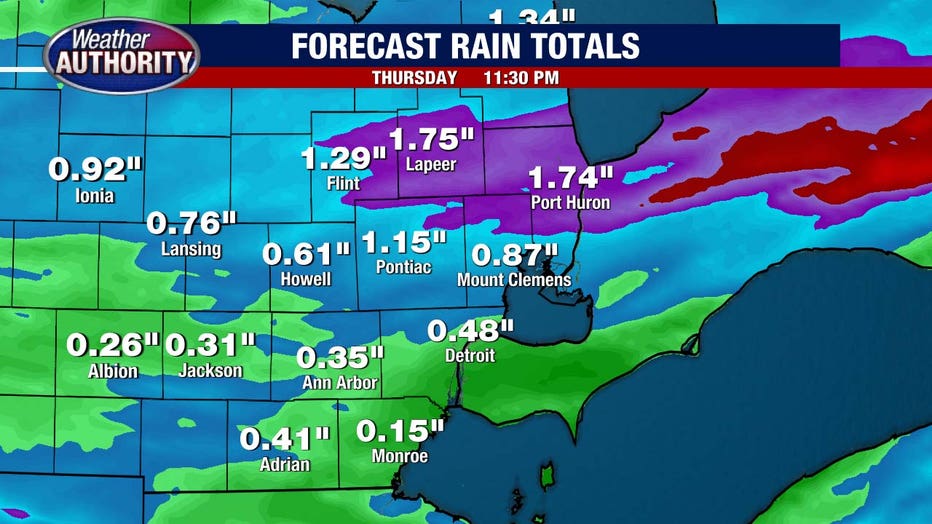 Metro Detroit Weather: Dry Start To Wednesday Before Rainy Evening ...