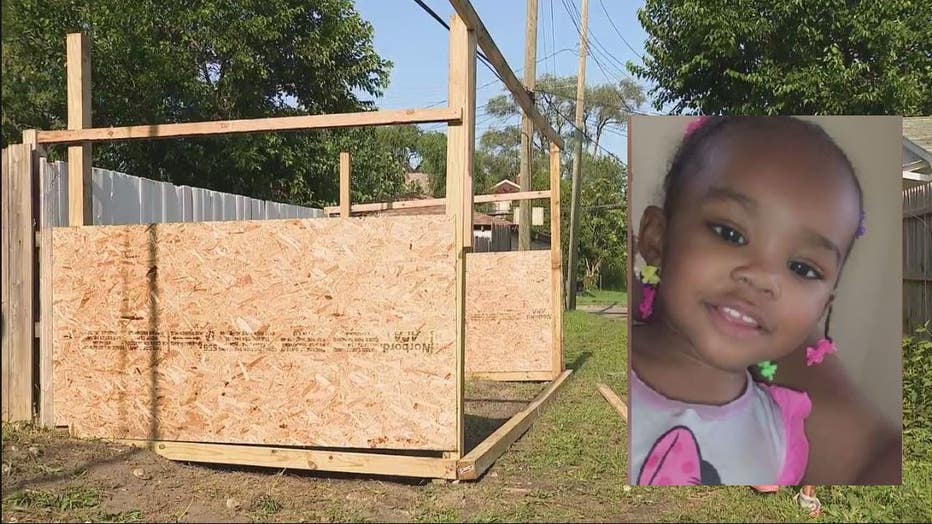 The memorial is being constructed to honor Wynter Cole Smith. Inset: Smith