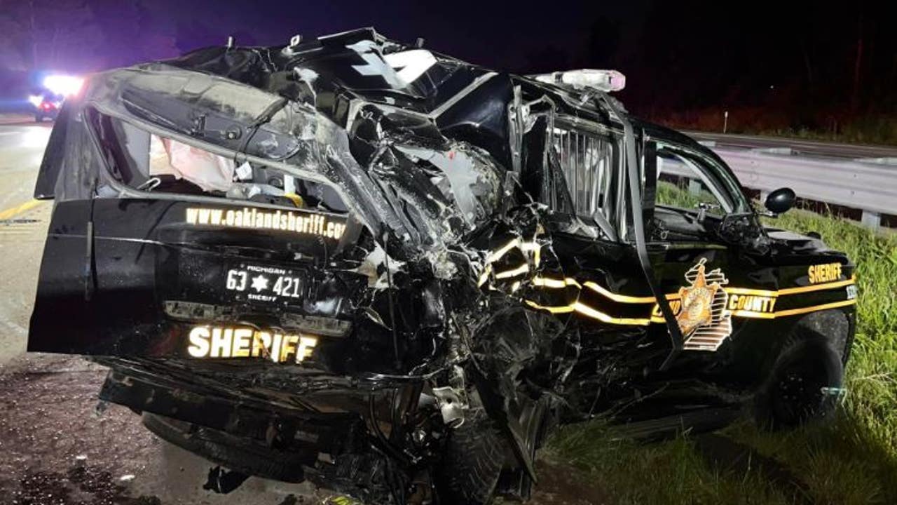 Man Killed After Crashing Into Sheriff's Deputy Cruisers On M-59 | FOX ...