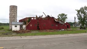 Barns destroyed, trees felled after tornado rips through Ingham and Livingston counties