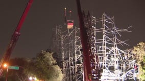 Dangerous scaffolding left teetering after massive San Francisco fire