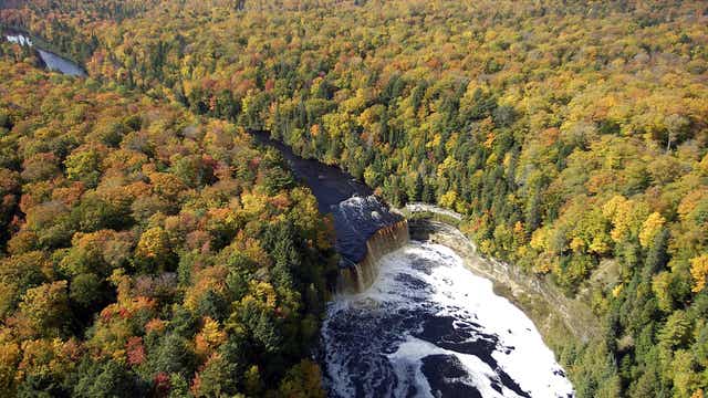 Michigan's Tahquamenon Falls in running for best destination for fall foliage -- How to vote