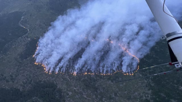 Wildfire in northern Michigan has torched 35 acres