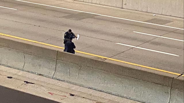 Freeway shooting on I-696 closes highway for hours overnight