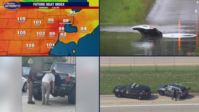100+ heat index expected today • Heavy rain causes road flooding • Deputy spanks Dream Cruise driver