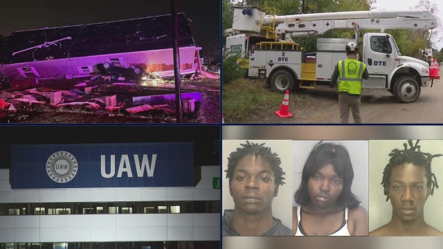 Strong storms rip through Michigan • 220K+ DTE customers without power • UAW strike vote announcement