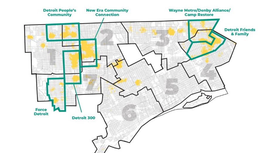 Map courtesy City of Detroit