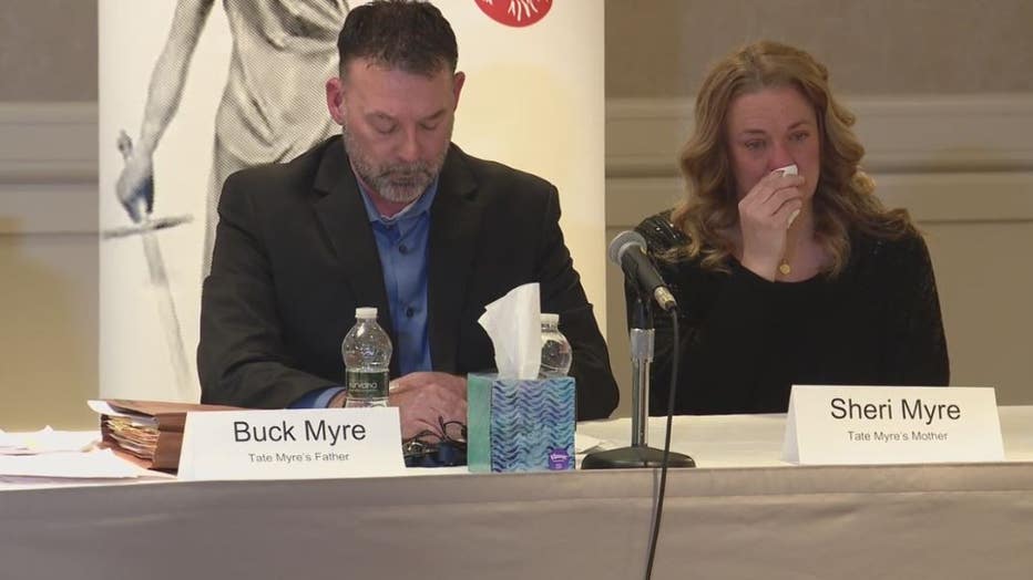 Parents of Oxford shooting victim Tate Myre