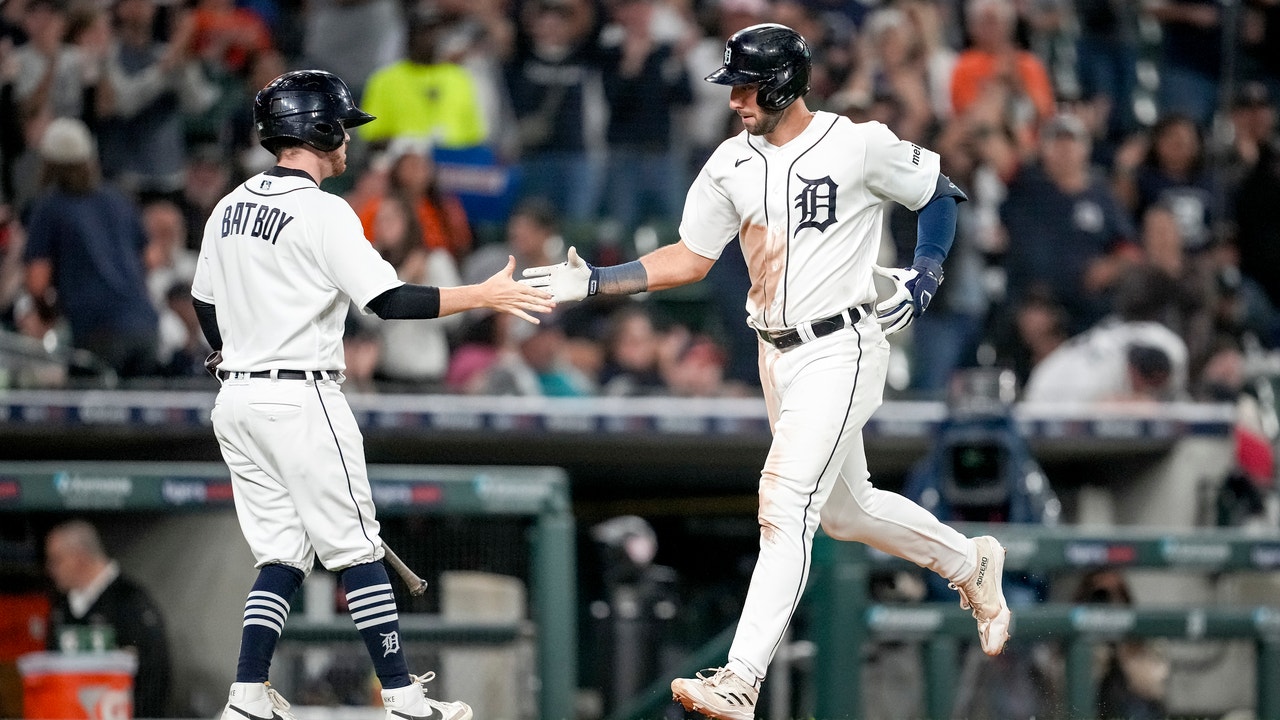 Matt Vierling of the Detroit Tigers at bat during the fourth inning News  Photo - Getty Images