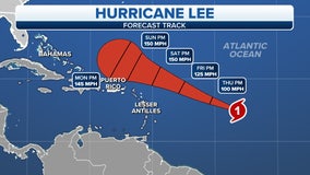 Hurricane Lee forms, expected to rapidly intensify into 'extremely dangerous' major storm by weekend