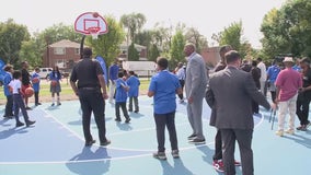 Detroit Pistons finish refurbishing 64 basketball courts around the city