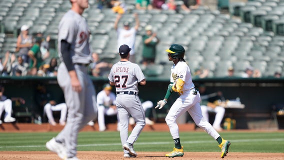 Joe Boyle gets his first win, Esteury Ruiz homers as Athletics top Tigers 4-1